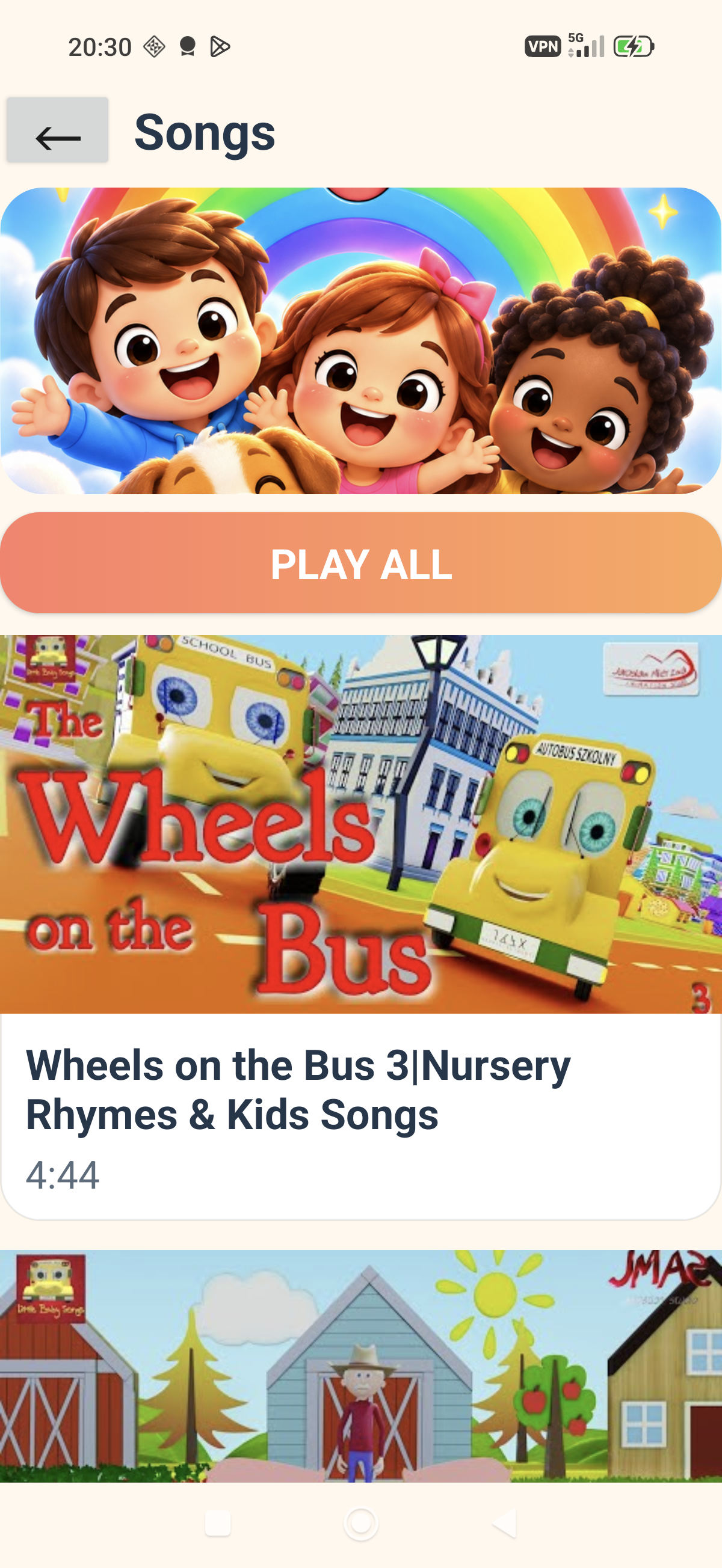Happy Kids World — Songs