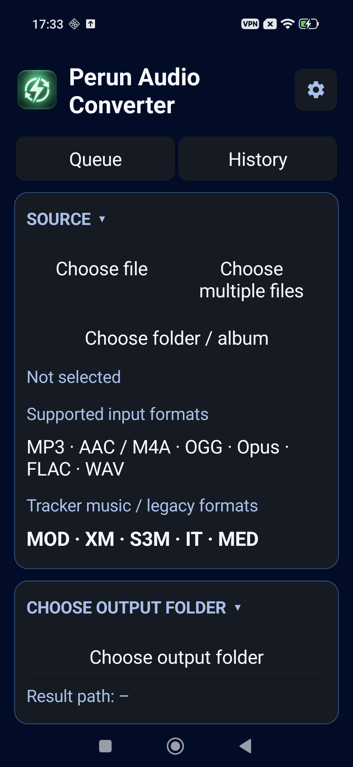 Perun Audio Converter — source-legacy-formats